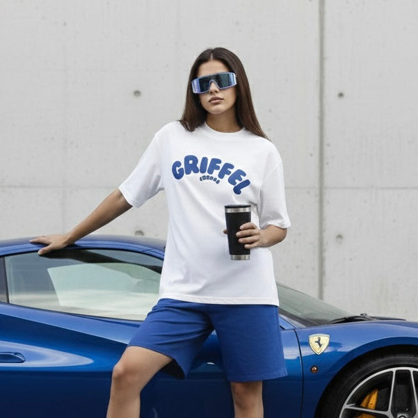 Reborn OVERSIZED Cotton T-SHIRT 🔵⚪️