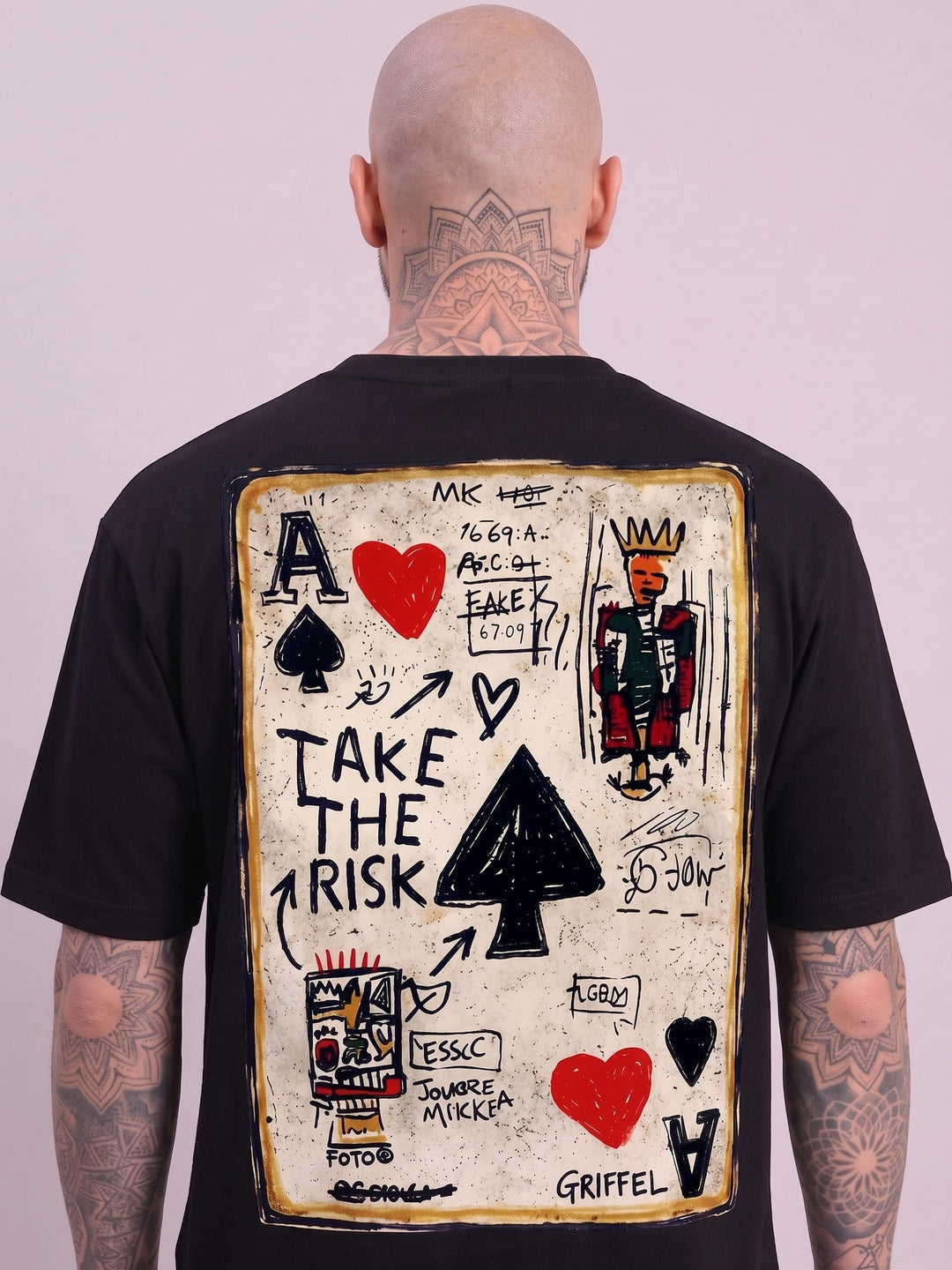 TAKE THE RISK Oversized Cotton T-shirt