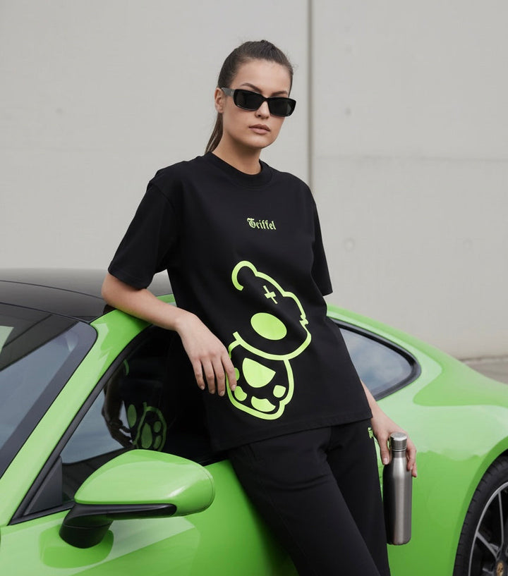 Side Teddy  Oversized T-shirt & Trackpant Set 🧸