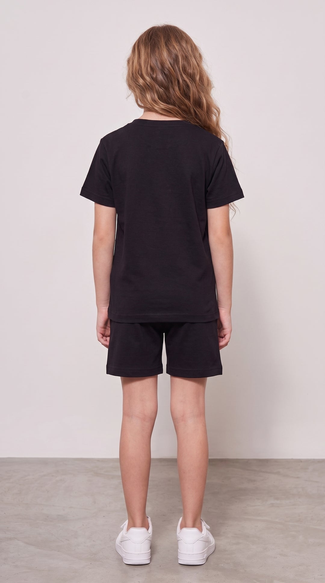 UPSIDE DOWN TEDDY GIRLS OVERSIZED T-SHIRT AND SHORTS SET 🧸
