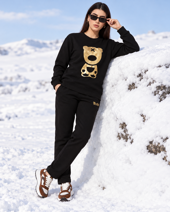 TEDDY 2.0 Round Neck Oversized Cotton Fleece Tracksuit 🐻