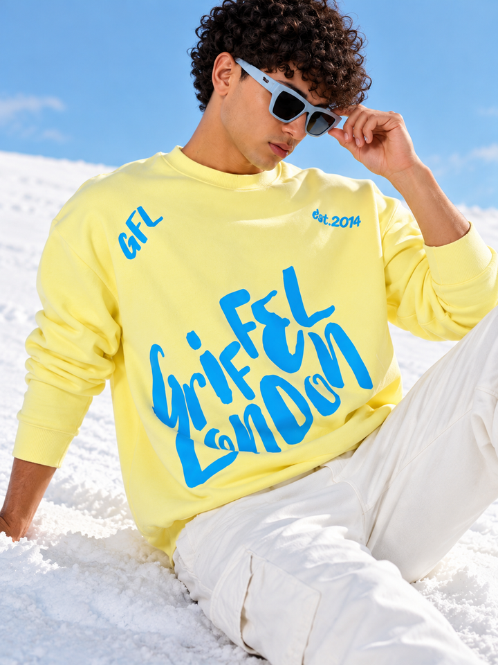 Side letter Griffel London Oversized Round Neck Sweatshirt 💌