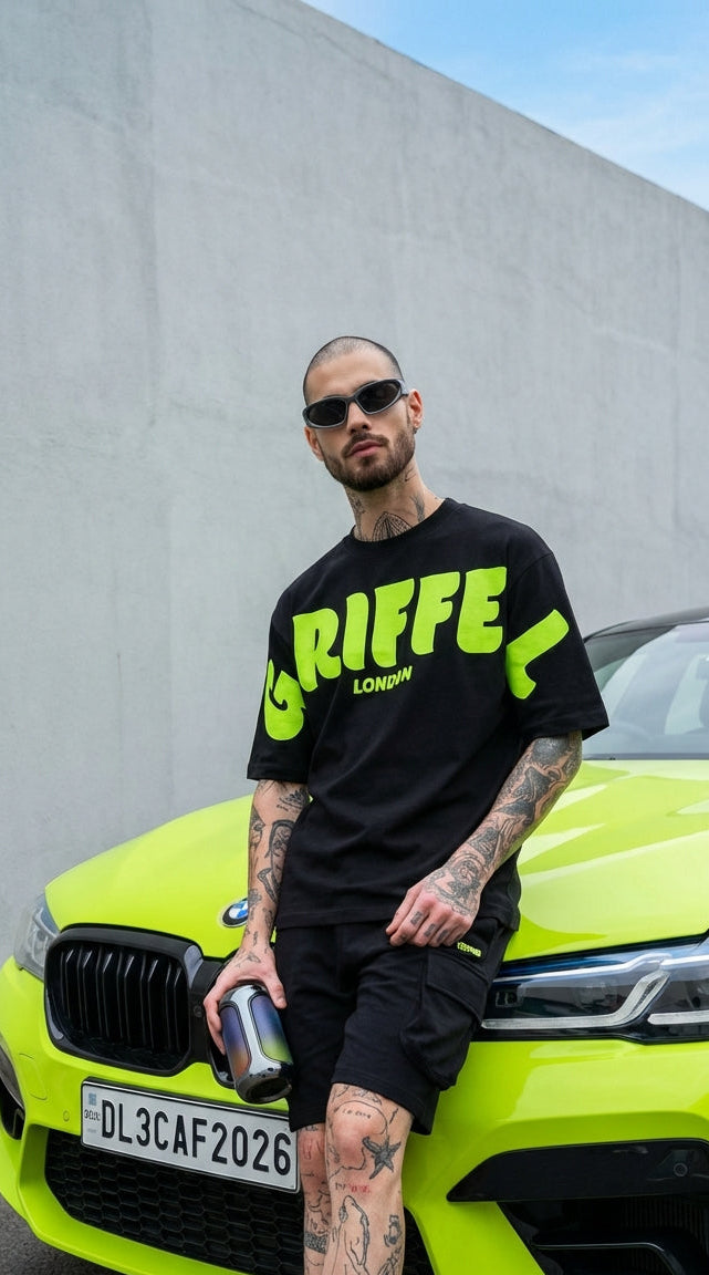 Front Griffel Oversized Cotton T-shirt 💚