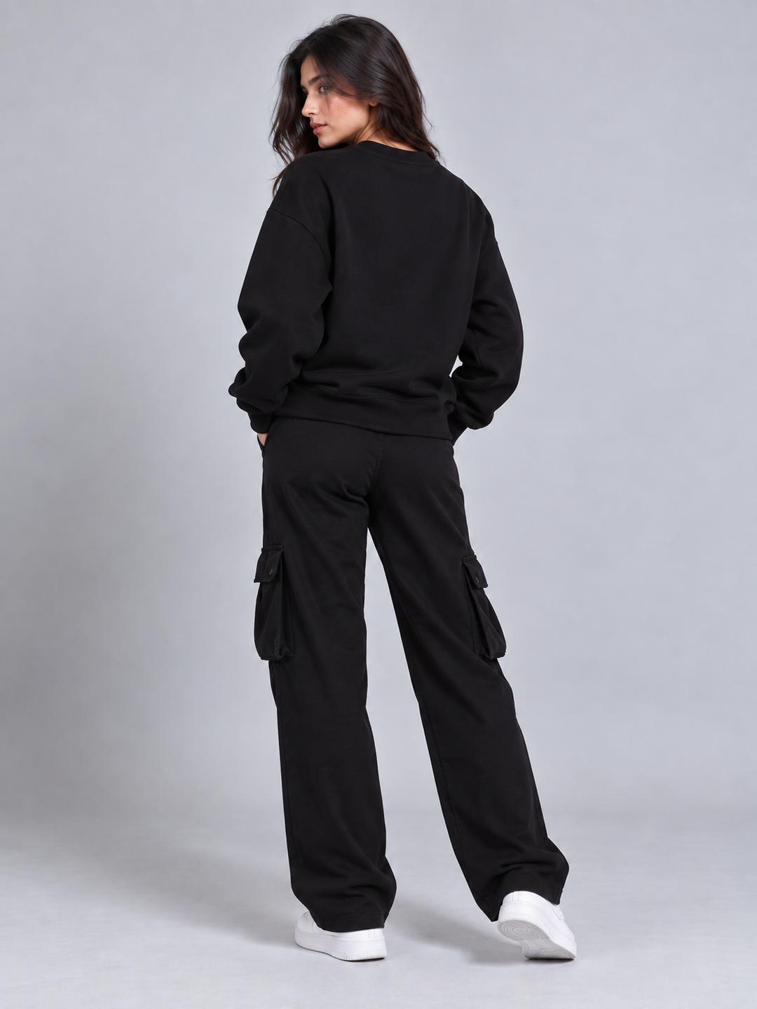 UNIVERSITY  Cotton Fleece Round neck  Oversized Sweatshirt For Women 🎓