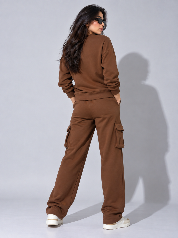 UNIVERSITY  Cotton Fleece Round neck  Oversized Sweatshirt For Women 🎓