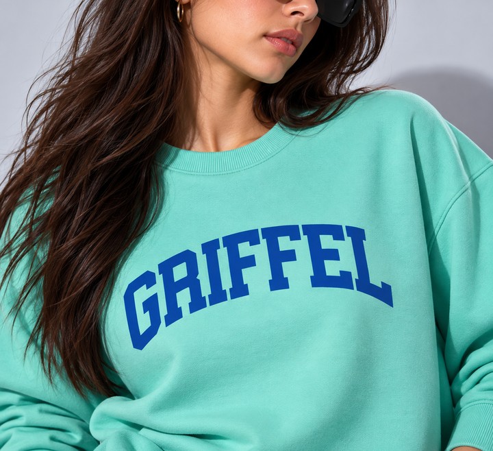UNIVERSITY  Cotton Fleece Round neck  Oversized Sweatshirt For Women 🎓