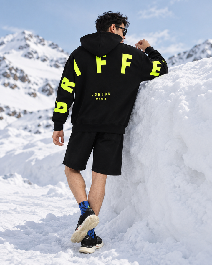 Back Griffel Oversized cotton Fleece Tracksuit with Shorts 😎