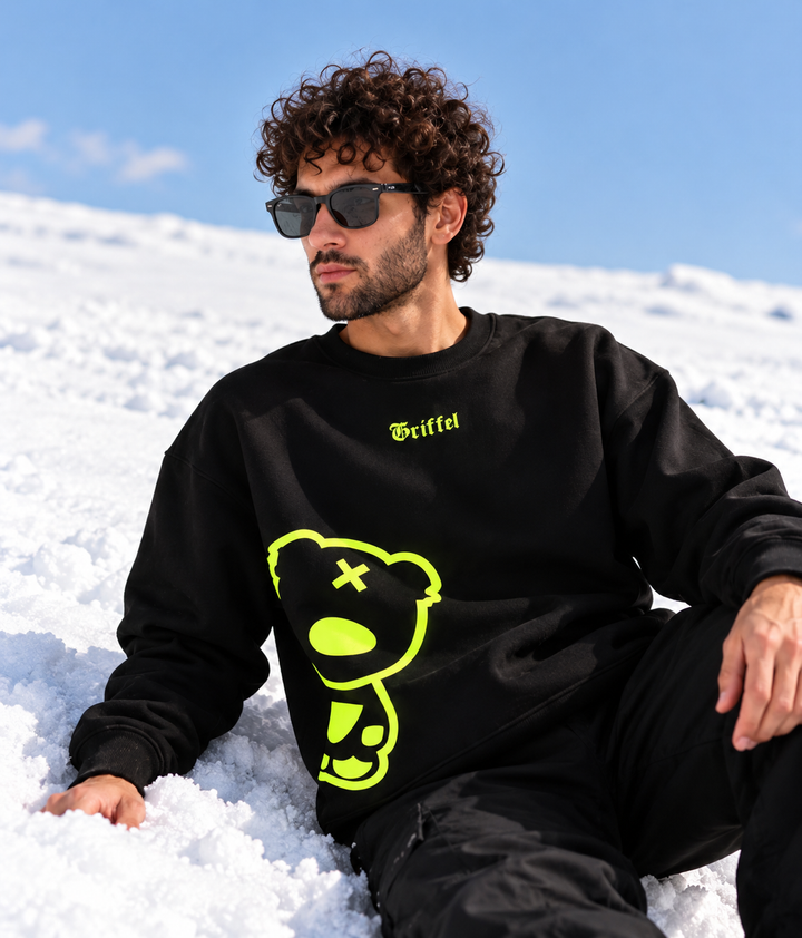 Side Teddy Oversized Round neck Sweatshirt 🐻