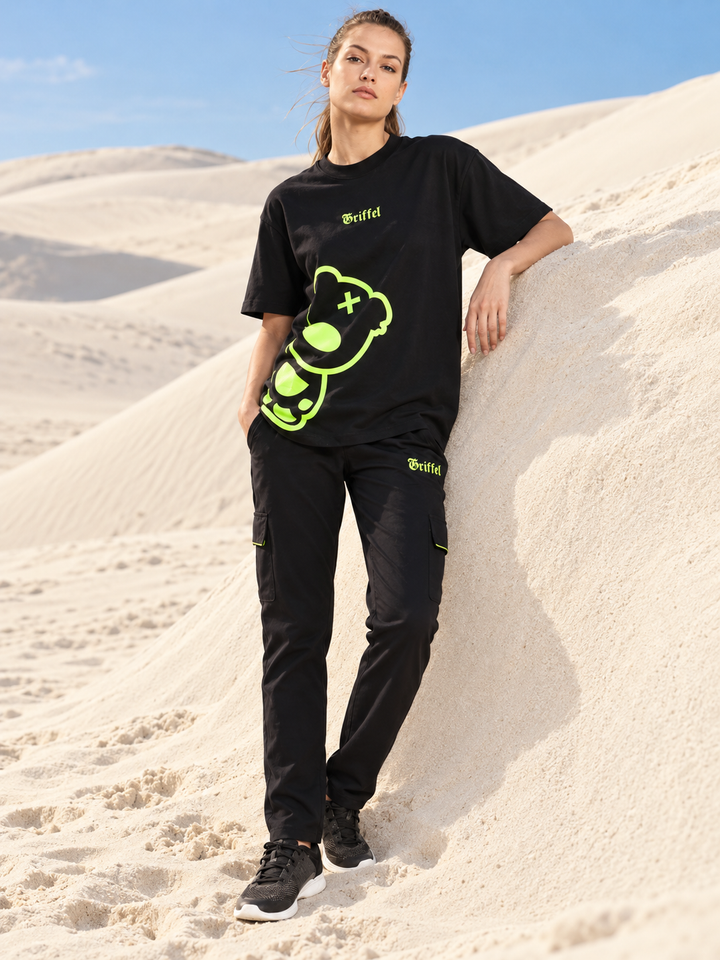 Side Teddy  Oversized T-shirt & Trackpant Set 🧸