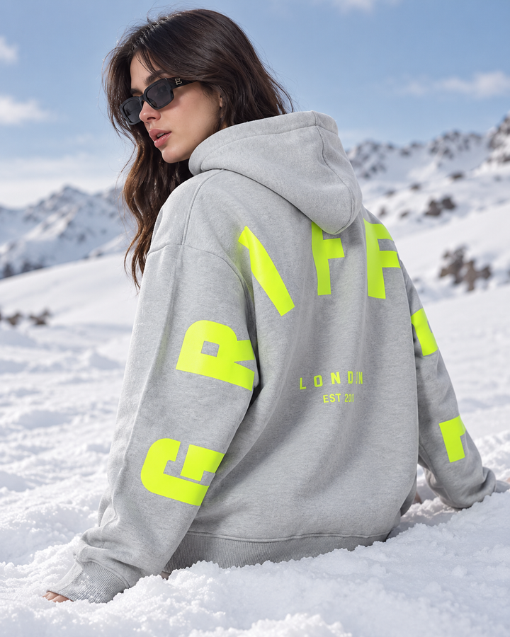Back Griffel Grey Oversized Hoodie📨