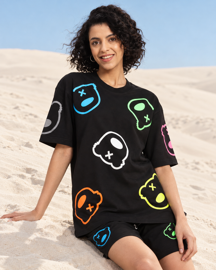 ALL OVER TEDDY Oversized T-shirt🧸