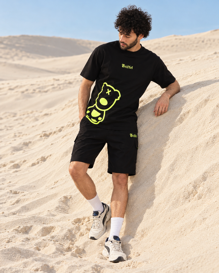 Side Teddy T-shirt and Shorts Set🐻