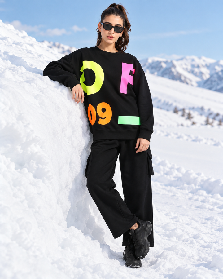 GFL09 round neck cotton fleece Oversized Tracksuit 0️⃣9️⃣