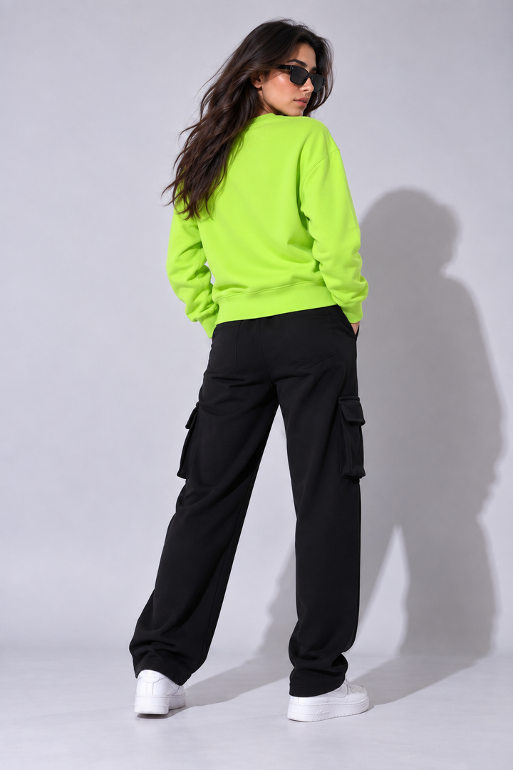 UNIVERSITY  Cotton Fleece Round neck  Oversized Sweatshirt For Women 🎓