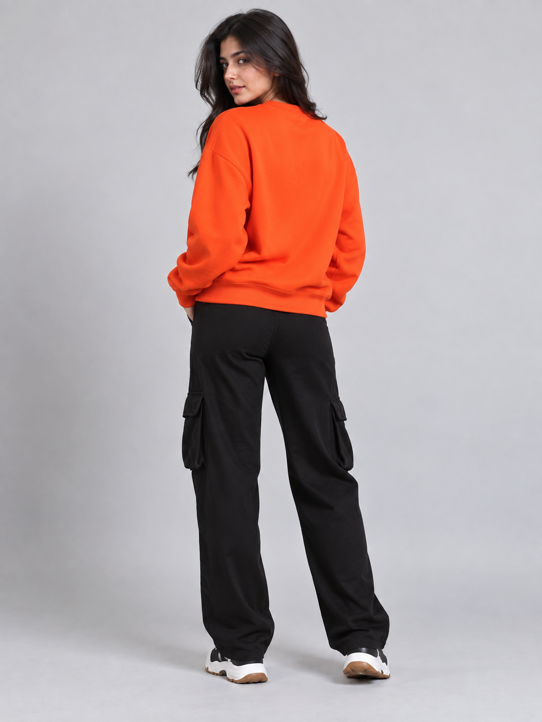 UNIVERSITY  Cotton Fleece Round neck  Oversized Sweatshirt For Women 🎓