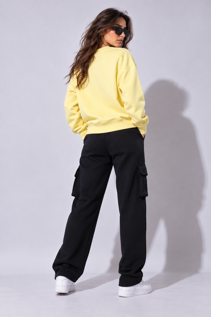 UNIVERSITY  Cotton Fleece Round neck  Oversized Sweatshirt For Women 🎓