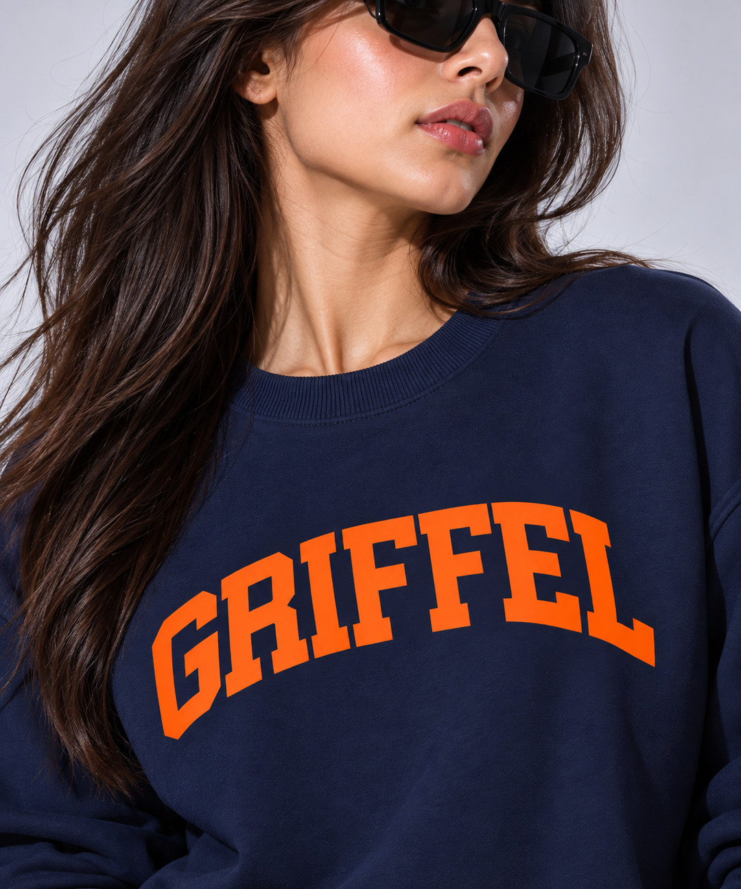 UNIVERSITY  Cotton Fleece Round neck  Oversized Sweatshirt For Women 🎓
