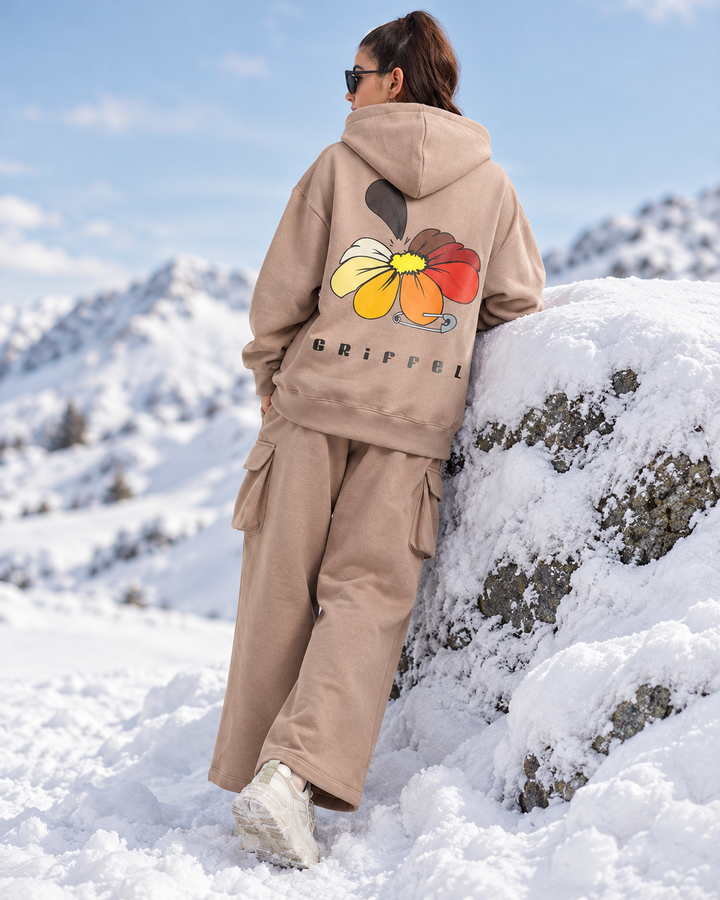 Flower  Oversized Cotton Fleece Tracksuit 🌼