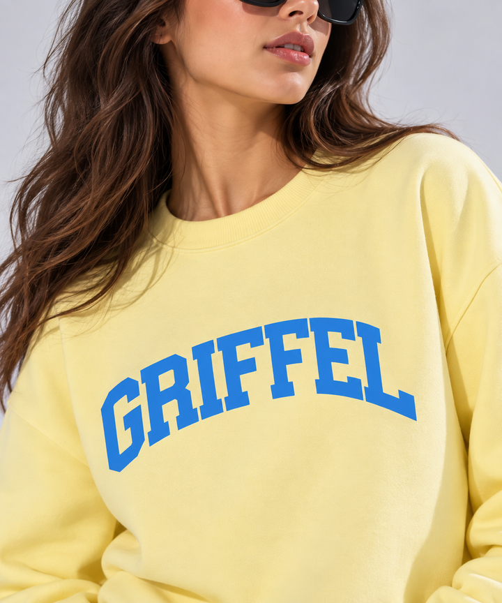 UNIVERSITY  Cotton Fleece Round neck  Oversized Sweatshirt For Women 🎓