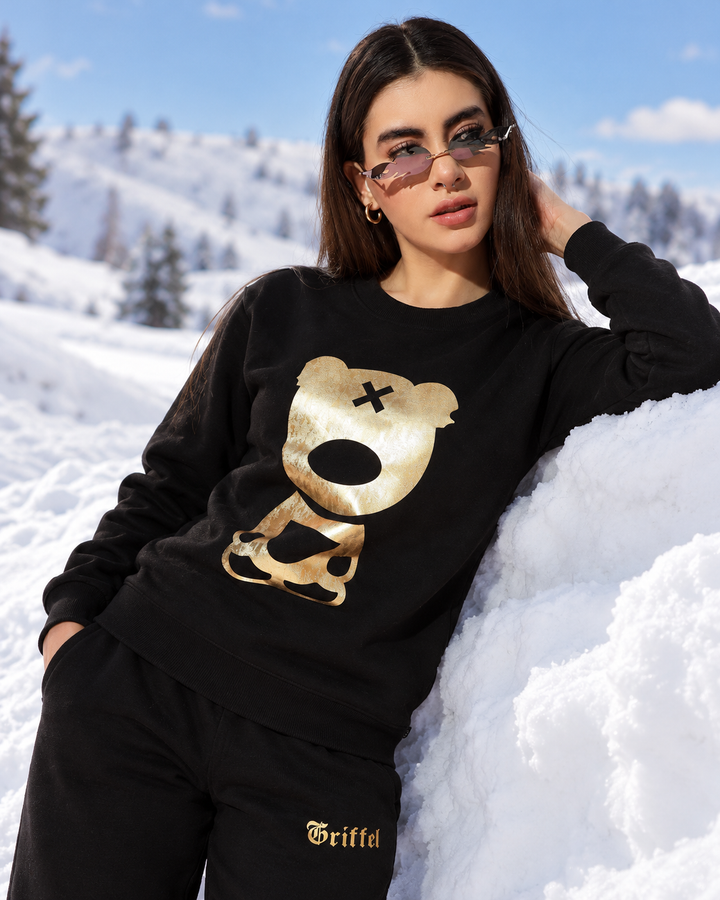 Teddy 2.0 Oversized Round neck Cotton Fleece Sweatshirt 🐻