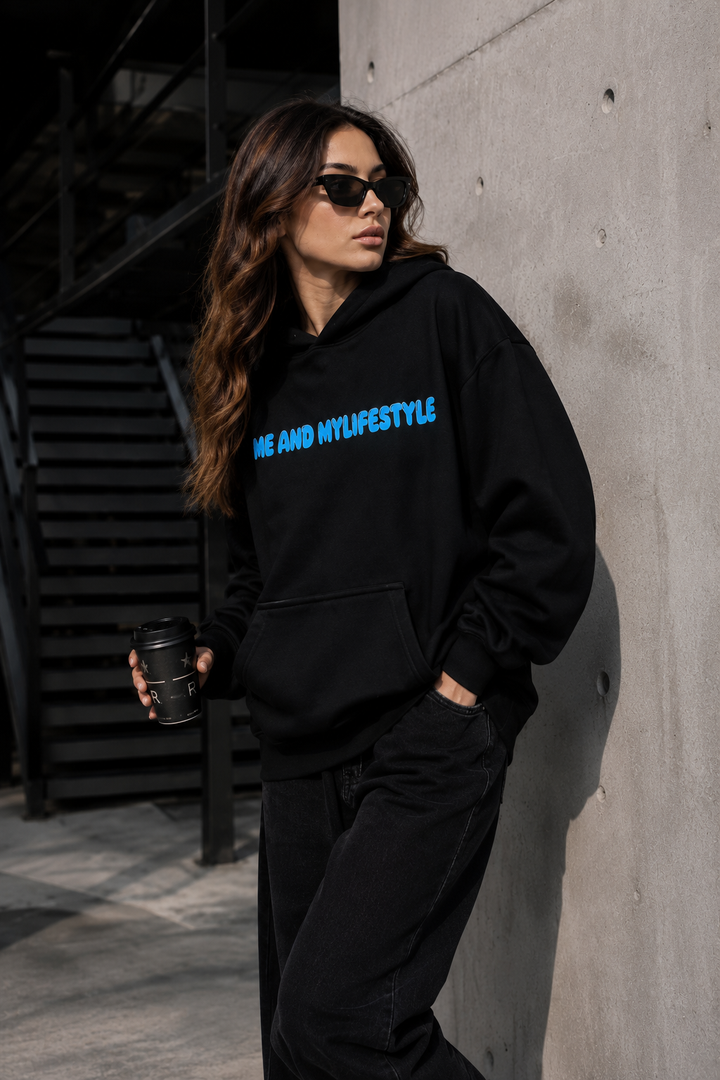 Me And Mylifestyle Oversized cotton Fleece Hoodie