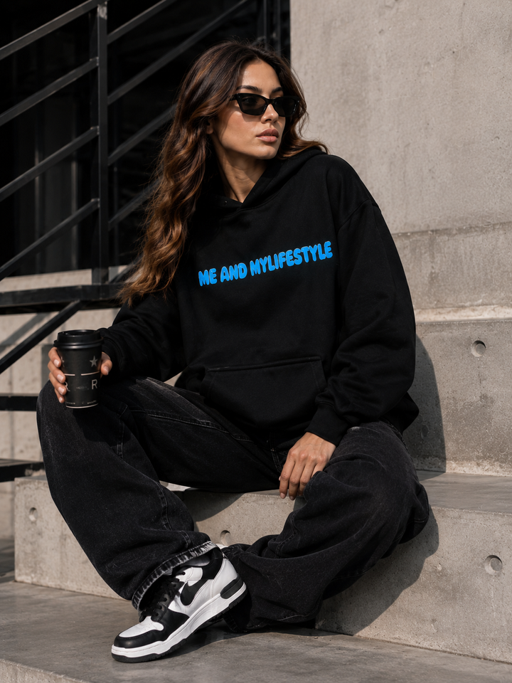 Me And Mylifestyle Oversized cotton Fleece Hoodie