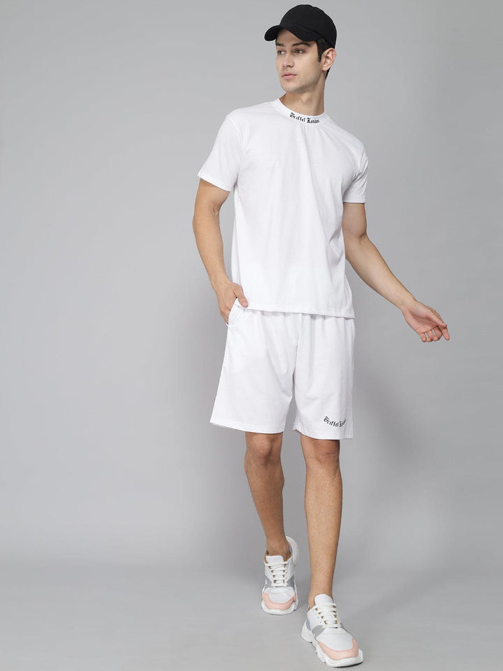 GRIFFEL Men Placement Print White Regular fit T-shirt - griffel