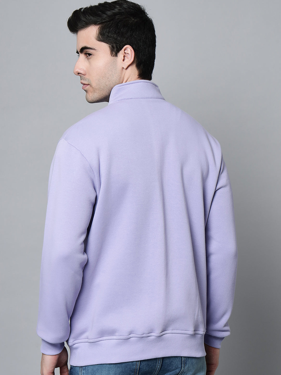 Griffel Men's Cotton Fleece Zipper Sweatshirt with Long Sleeve and Front Logo Print - griffel