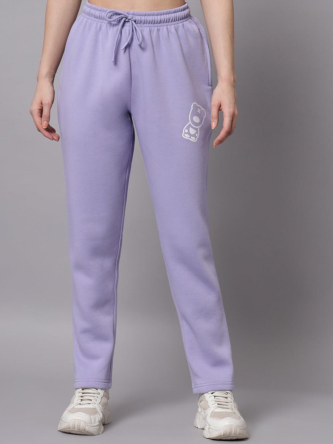 Griffel Women Color Blocked Fleece Zipper Neck Sweatshirt and Joggers Full set Mauve Tracksuit - griffel