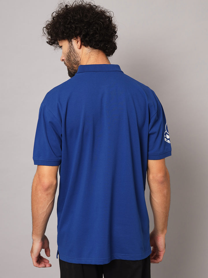 GRIFFEL Men's Royal Cotton Polo T-shirt - griffel