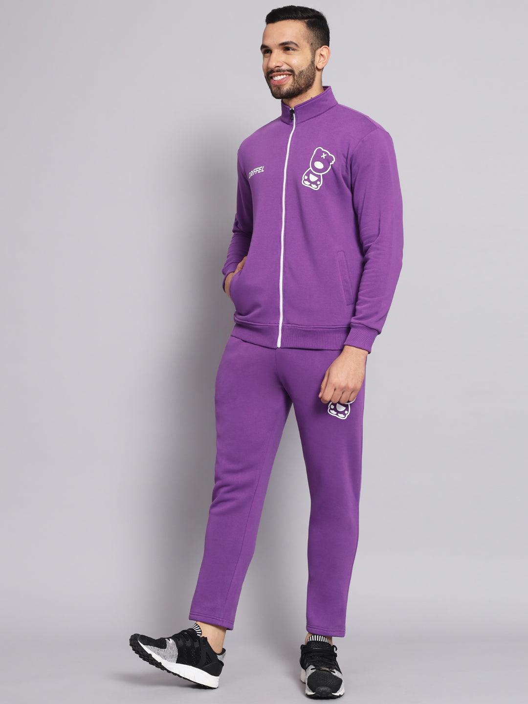 Mens purple jogging online suit