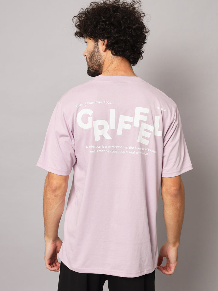 GRIFFEL Men light purple HALLUCINATION Oversized T-shirt - griffel