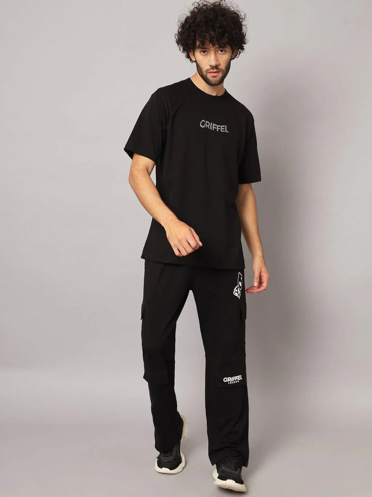 WILD SIDE Loose fit T-shirt and Bell Bottom Trackpant Set – griffel