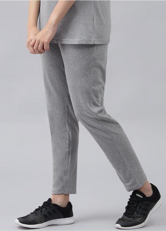 GRIFFEL Women Basic Solid Regular Fit Grey Trackpant - griffel