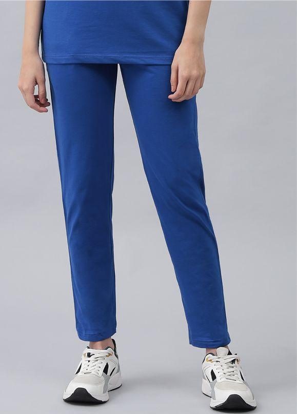 GRIFFEL Women Basic Solid Regular Fit Royal Trackpant - griffel
